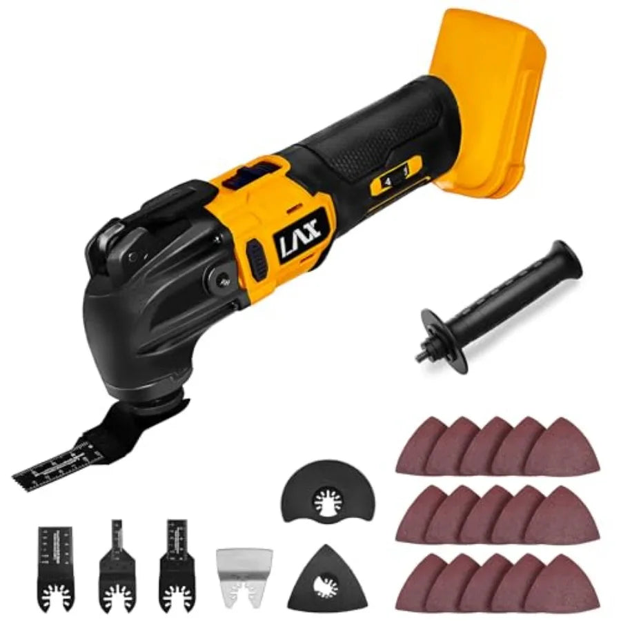 Oscillating Multi Tools for Milwaukee 18V Battery Multi-Use Grinding Tool 4°Oscillation Angle 6 Variable Speeds Quick-fit Blade